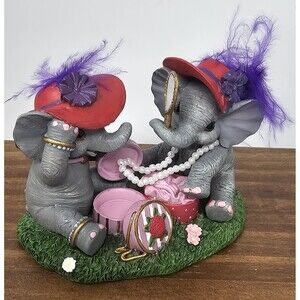 Hamilton You Reflect True Friendship Elephants Red Hat Society Figurine #0042A